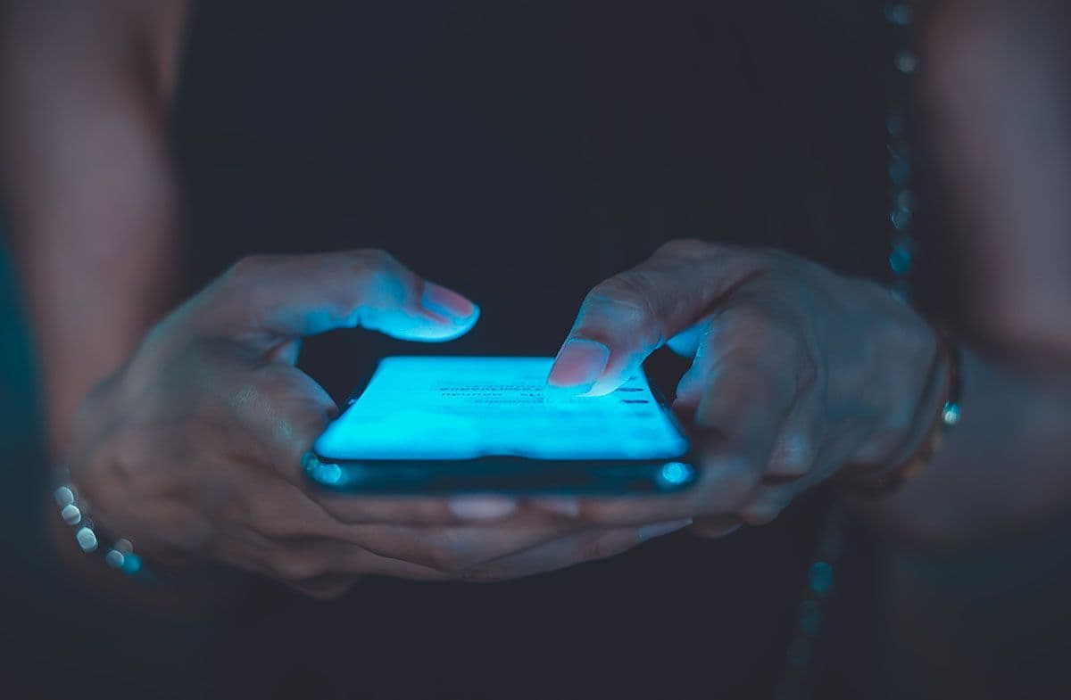 Scrolling on phone