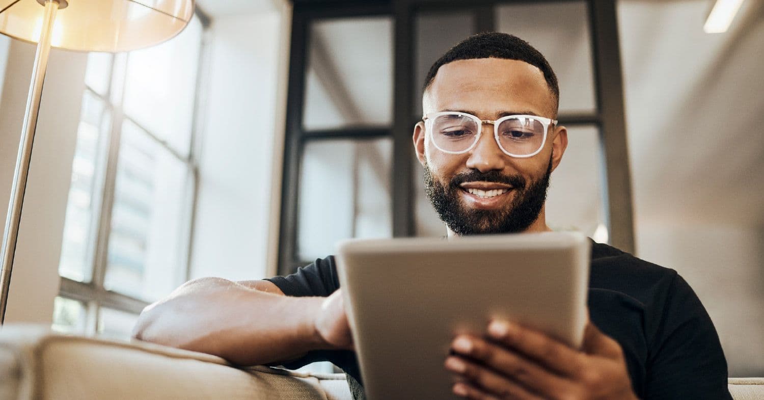 Man with Ipad