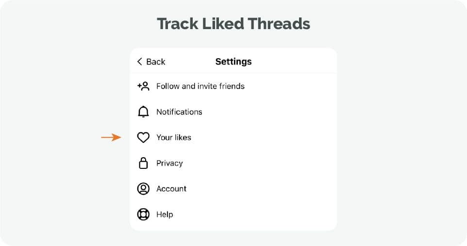 Track liked threads