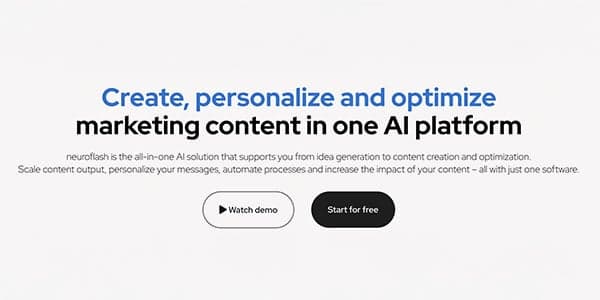 Neuroflash AI tool