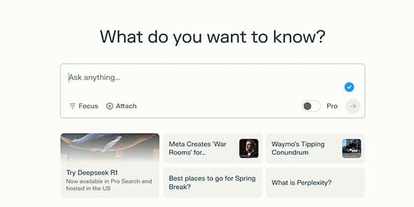 Perplexity AI tool